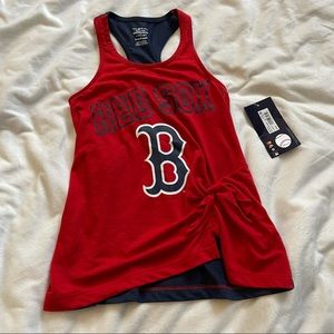 Cutest little girls mlb Boston Red Sox tank top